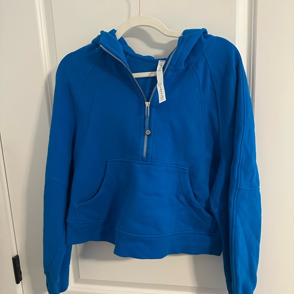 lululemon athletica Sweaters - lululemon athletica Vibrant Blue Scuba Zip